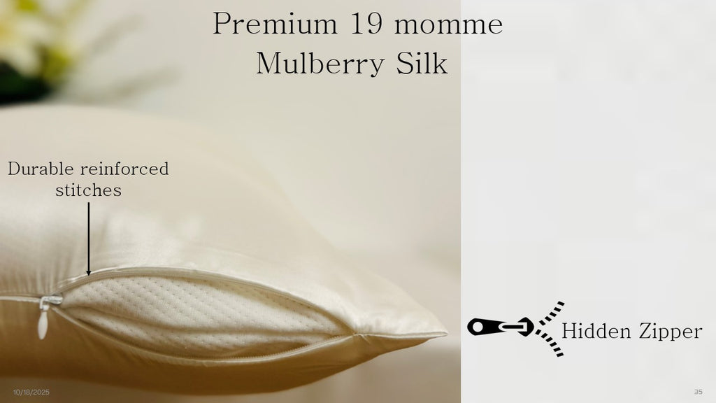Ivory Mulberry Silk Pillowcase