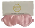 Pink Mulberry Silk Eye Mask