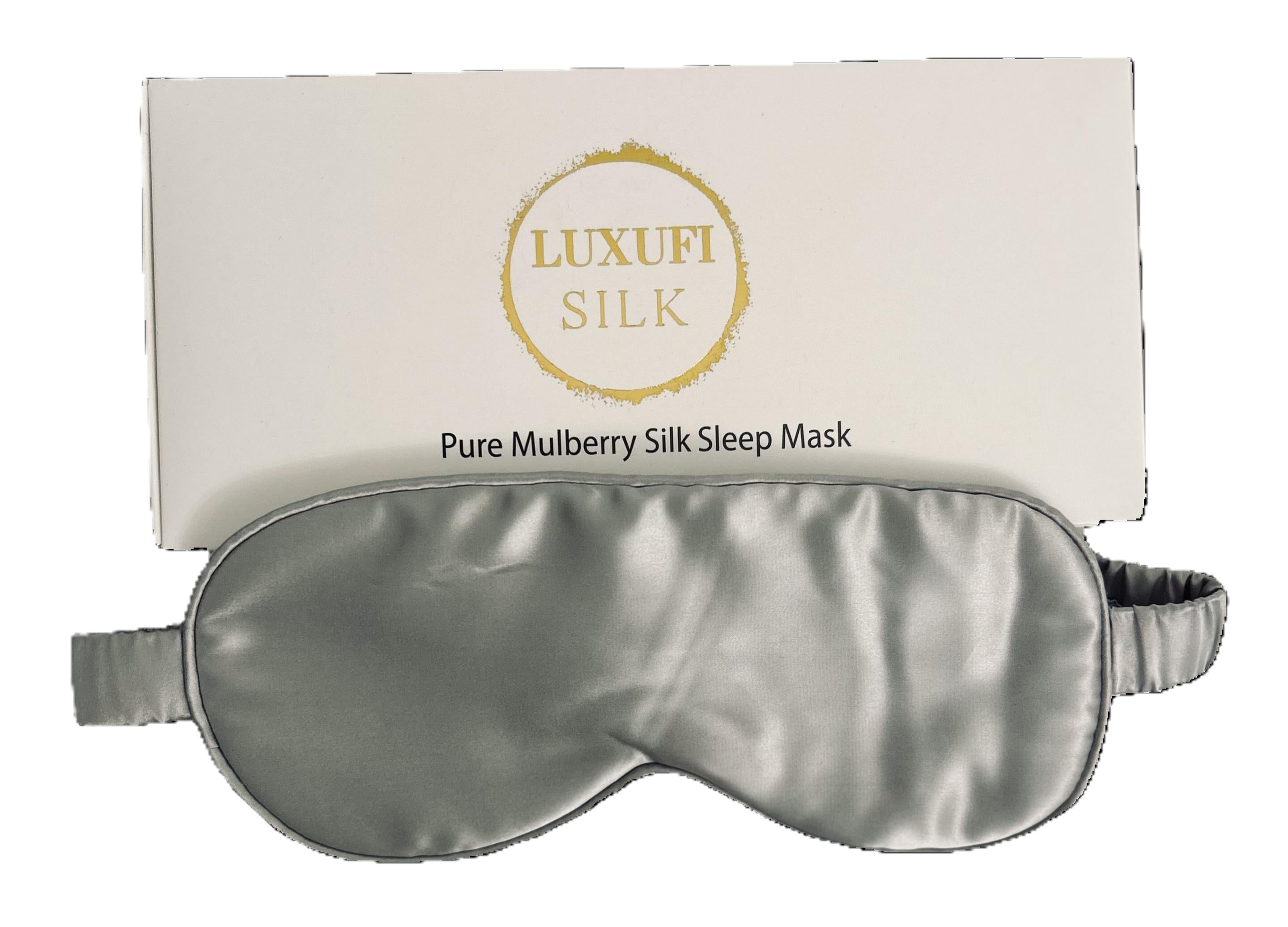 Grey Mulberry Silk Eye Mask
