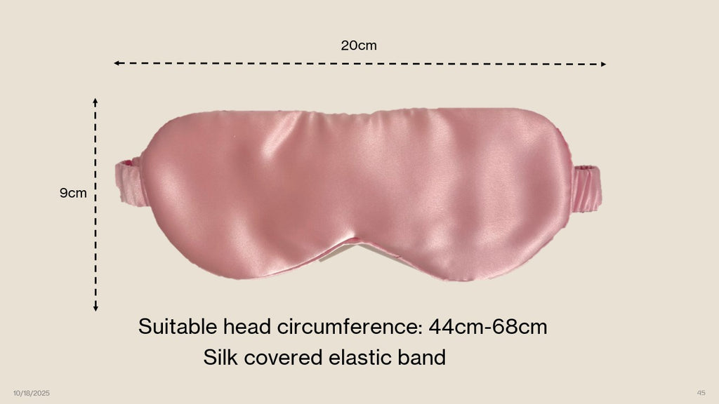 Pink Mulberry Silk Eye Mask