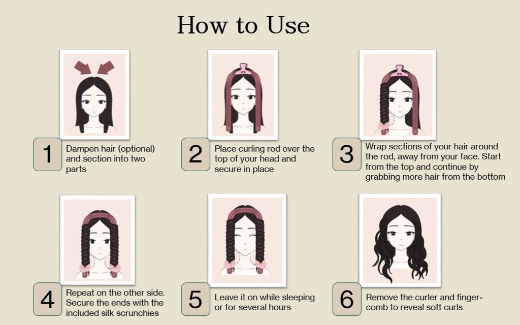 Mulberry Silk Heatless Hair Curler